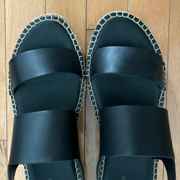Cole Haan Black Espadrilles Sandals Cloudfeel W9 - Picture 3 of 11